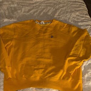 PINK Victoria's Secret Bright Yellow Men's Crewneck Sweatshirt